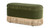 Serena 38" Oval Storage Bench Ottoman, Olive Green