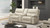 Malibu 79" Modern Power Motion 3-Piece Reclining Loveseat Sofa with Cup Holders, Cream Taupe Beige 2