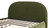 Archie Puffy Grounded Upholstered Platform Bed, Olive Green 8