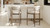 Artemis 26" Mixed Material Upholstered Counter Stool, Warm White 6