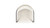 Artemis 26" Mixed Material Upholstered Counter Stool, Warm White