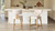 Louise 27" Split Back Upholstered Dining Counter Stool, Set of 2, Travertine Beige 2