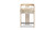 Millwick 26.5" Low Back Genuine Fur Counter Stool, Natural Blonde