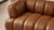 Emory 89.7" Mid-Century Modern Genuine Leather Sofa in Cognac