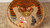 Ember 24" Embroidered Tiger Face Cotton Floor Pouf, Multicolor