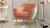 Rosalind 27" Velvet Upholstered Barrel Accent Chair with Floral Back and Gold Legs