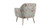 Rosalind 27" Velvet Upholstered Barrel Accent Chair with Floral Back and Gold Legs