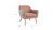 Rosalind 27" Velvet Upholstered Barrel Accent Chair with Floral Back and Gold Legs