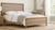 Ashford Grooved Wood Panel Bed, King, Sand Dune