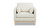 Knox 36" Modern Farmhouse Arm Chair, Flax White Linen