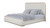 Calen Upholstered Bed with Sculpted Corners and Wood Trim, King