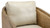 Thayer 30.1" Swivel Barrel Chair with Rattan Back, Oyster Gray Faux Leather