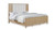 Ashmore Fluted Panel Bed, Queen, Natural Finish
