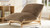 Alton 43.3" Wide Armless Accent Chair, Light Brown Corduroy