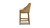 Charleston 27" Cane Performance Fabric Upholstered Oak Counter Stool