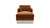 Knox 65" Modern Farmhouse Chaise Lounge Chair, Burnt Orange