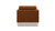 Knox 65" Modern Farmhouse Chaise Lounge Chair, Burnt Orange