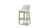 Newport 30.5" Coastal Curved Back Upholstered Barstool, Two-Tone Neutral Gray