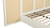 Capri Extended Headboard Cane Platform Bed, King, Antique White