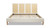 Toscana Upholstered Cane Back Platform Bed, King, Antique White