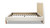 Toscana Upholstered Cane Back Platform Bed, King, Antique White