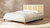 Toscana Upholstered Cane Back Platform Bed, King, Antique White