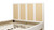 Toscana Upholstered Cane Back Platform Bed, Queen, Antique White