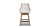 Bahama 26" Cane Rattan High-Back Swivel Counter Stool with Recessed Arms, Two-Tone Neutral Gray 