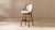 Bahama 30" Cane Rattan High-Back Swivel Bar Stool with Recessed Arms, Two-Tone Neutral Gray 