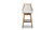 Bahama 30" Cane Rattan High-Back Swivel Bar Stool with Recessed Arms, Two-Tone Neutral Gray 