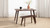 Capri 47-78.5" Solid Red Oak Wood 4-6 Seat Extendable Leaf Dining Table, Dark Brown