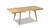 Capri 47-78.5" Solid Red Oak Wood 4-6 Seat Extendable Leaf Dining Table, Natural Brown