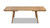Capri 59-90.5" Solid Red Oak Wood 6-8 Seat Extendable Leaf Dining Table, Natural Brown