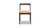 Capri Woven Seat Oak Wood Dining Chair, Dark Brown