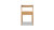 Capri Woven Seat Oak Wood Dining Chair, Natural Brown