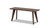 Capri 41.5" Solid Red Oak Wood Bench, Dark Brown