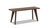 Capri 41.5" Solid Red Oak Wood Bench, Dark Brown