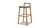 Sven 30" Modern Minimalist Low Back Wood Barstool, Dark Brown