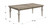 Maribelle 80"-108" Rectangular Sandstone Gray Solid Pine Extendable Dining Table with Turned Legs and Butterfly Leaf
