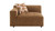 Hayworth 144" 3-Piece Modular Sofa Set with Tufted Seat and Matching Pillows, Suede Camel