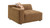 Hayworth 144" 3-Piece Modular Sofa Set with Tufted Seat and Matching Pillows, Suede Camel