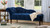 Samuel Tufted Chaise Lounge, Right Arm Facing, Navy Blue 3