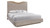 Sonoma Upholstered Bed with Sculpted Wood Headboard Accent, King