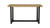 Fairmont 77.99" Bar Height Table with Oak Veneer Top and Black Trestle Base