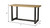 Fairmont 77.99" Bar Height Table with Oak Veneer Top and Black Trestle Base