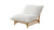 Alton 43.3" Wide Armless Accent Chair, Off-White Corduroy