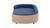 Oslo 38.58" Elevated Bentwood Pet Sofa, Blue Velvet