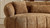 Bellara 102.36" Sculpted Curved Sofa with Rounded Arms and Plush Cushions, Brown