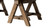 Hawthorne 48" Solid Reclaimed Elm Rectangular Trestle Coffee Table, Heritage Medium-Dark Brown