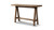 Hawthorne 60" Solid Reclaimed Elm Trestle Console Table, Heritage Medium-Dark Brown